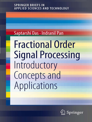 cover image of Fractional Order Signal Processing